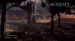 Sacred 3 Title Screen
